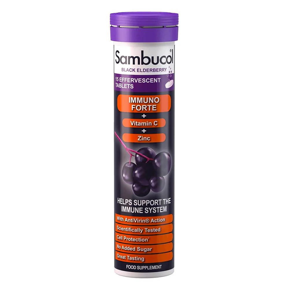 Sambucol 免疫强化黑接骨木泡腾片 - 15粒