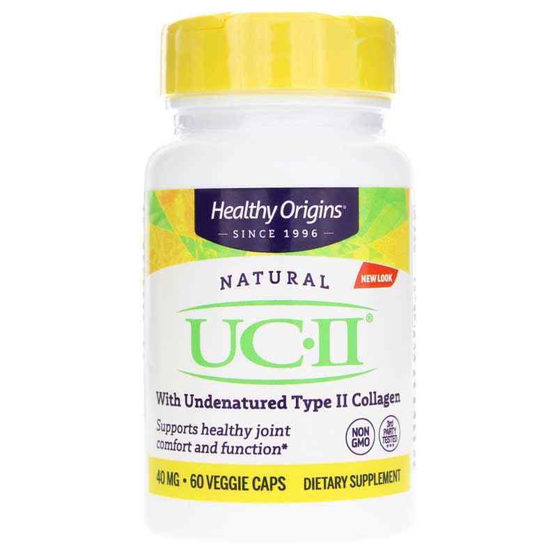 Healthy Origins UC-II Undenatured Type II Collagen 40mg - 60 Veg Capsules — product packaging