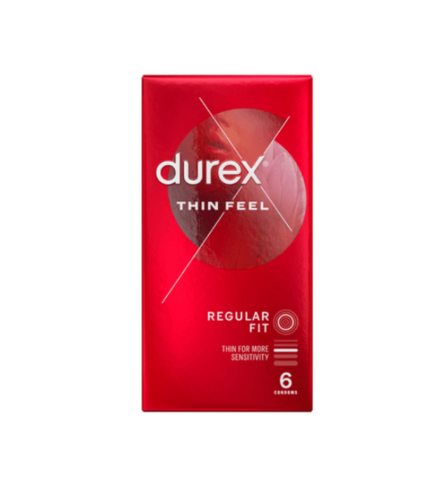 Durex Thin Feel Regular Fit Condoms - 6 Pack — product packaging