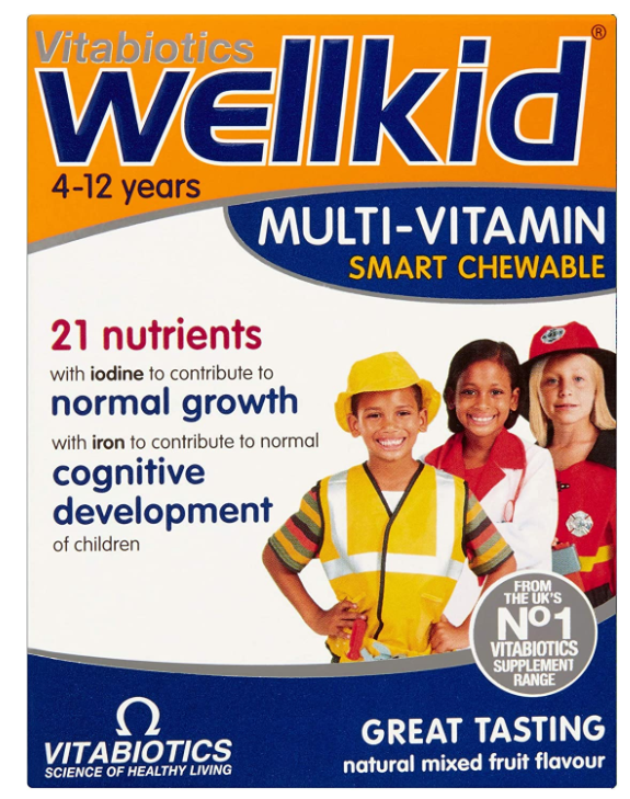 WELKID multi-dimensional chewing tablet Multivitamin, 4-12years 30 CHEWABLE TABLETS (EXP:31/05/2024)
