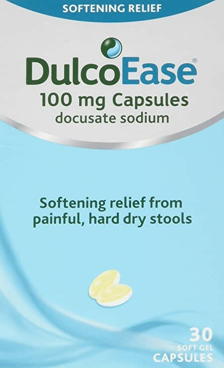 DulcoEase Soft Gel docusate sodium 100mg 30 capsules