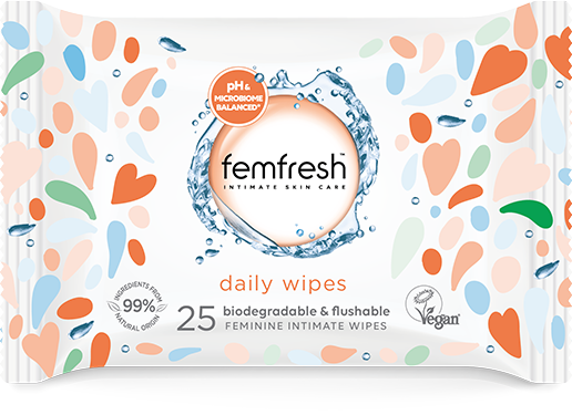 Femfresh Daily Intimate pH-Balanced Wipes - 25 Wipes — product packaging