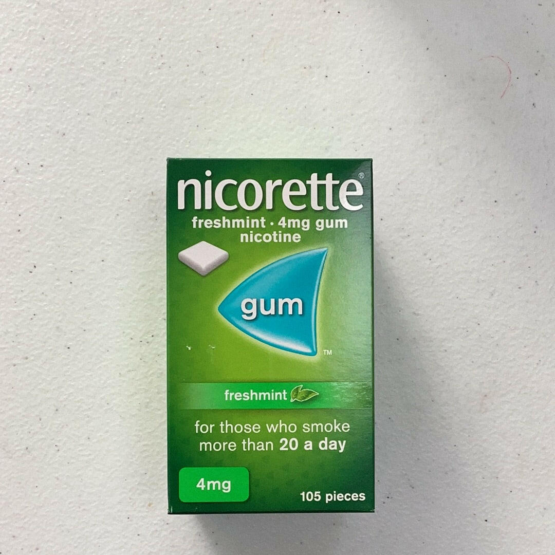 Nicorette Freshmint Nicotine Gum 4mg - 105 Pieces — product packaging