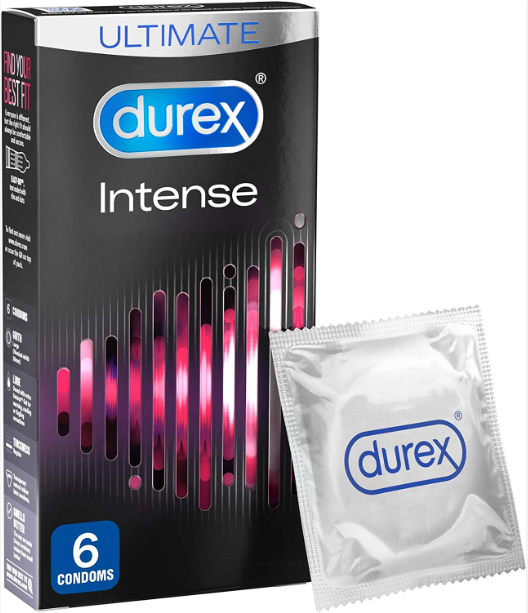 Durex Intense Dotted Latex Condoms - 6 or 12 Condoms — product packaging