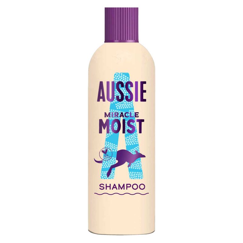 Aussie Miracle Moist Shampoo for Dry & Frizzy Hair - 300ml — product packaging