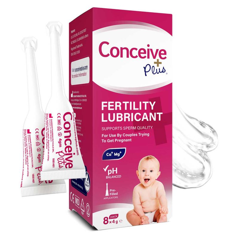 Conceive Plus Fertility Lubricant Pre-Filled Applicators - 8 x 4g — product packaging