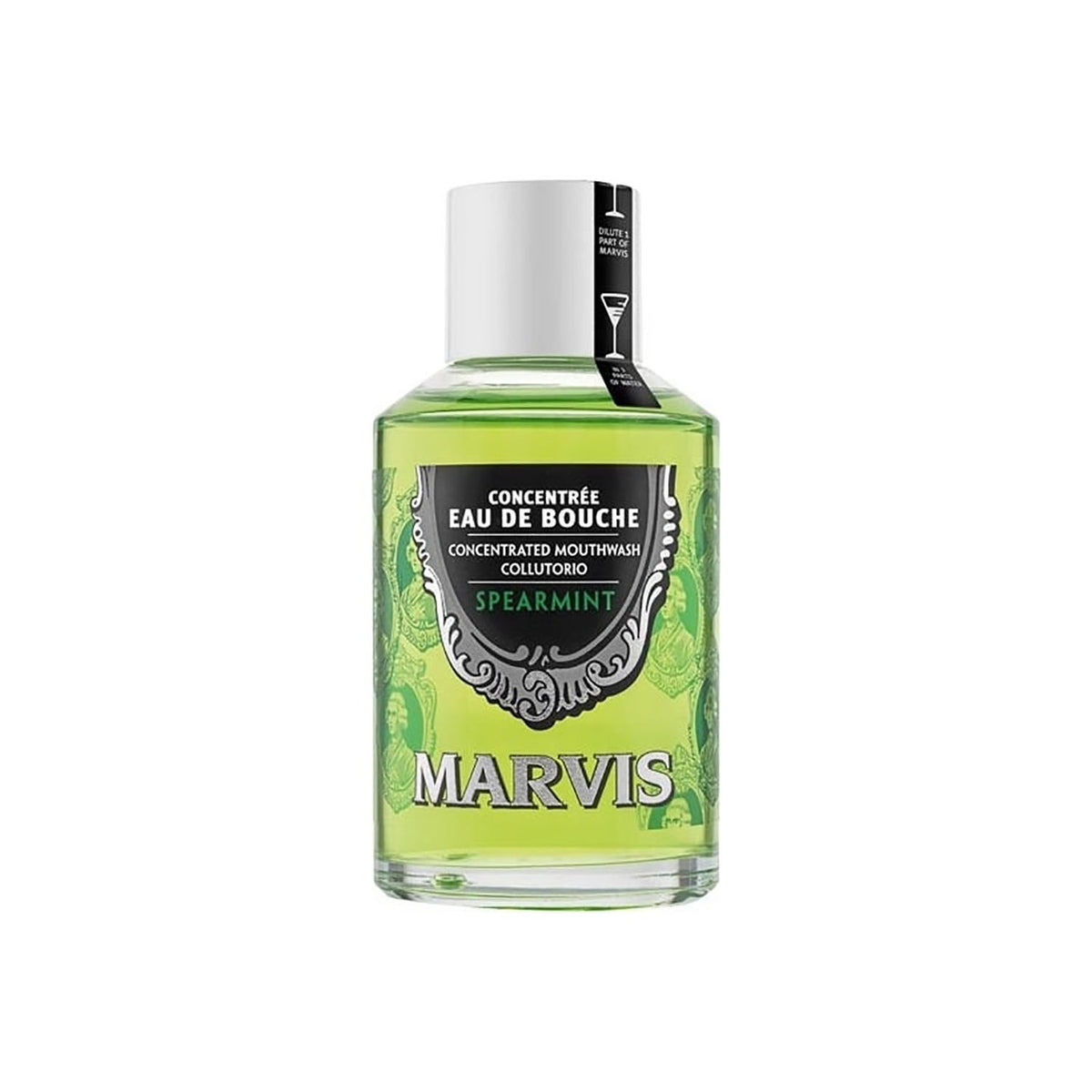 Marvis Concentrated Mouthwash Spearmint - 120ml — product packaging