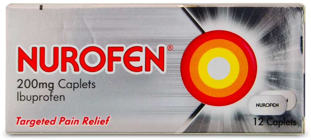 Nurofen ibuprofen 200mg 12 Caplets