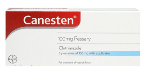 Canesten treats vaginal goose, anti -vaginal infection Canensn PESSARY 100mg -6 PESSARIES with Applicator