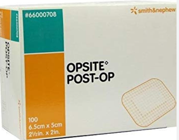 Smith & Nephew OPSITE Post-Op Dressing 6.5cm x 5cm - 1 Dressing — product packaging