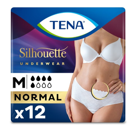 tena silhouette 英国安睡裤 黑/白