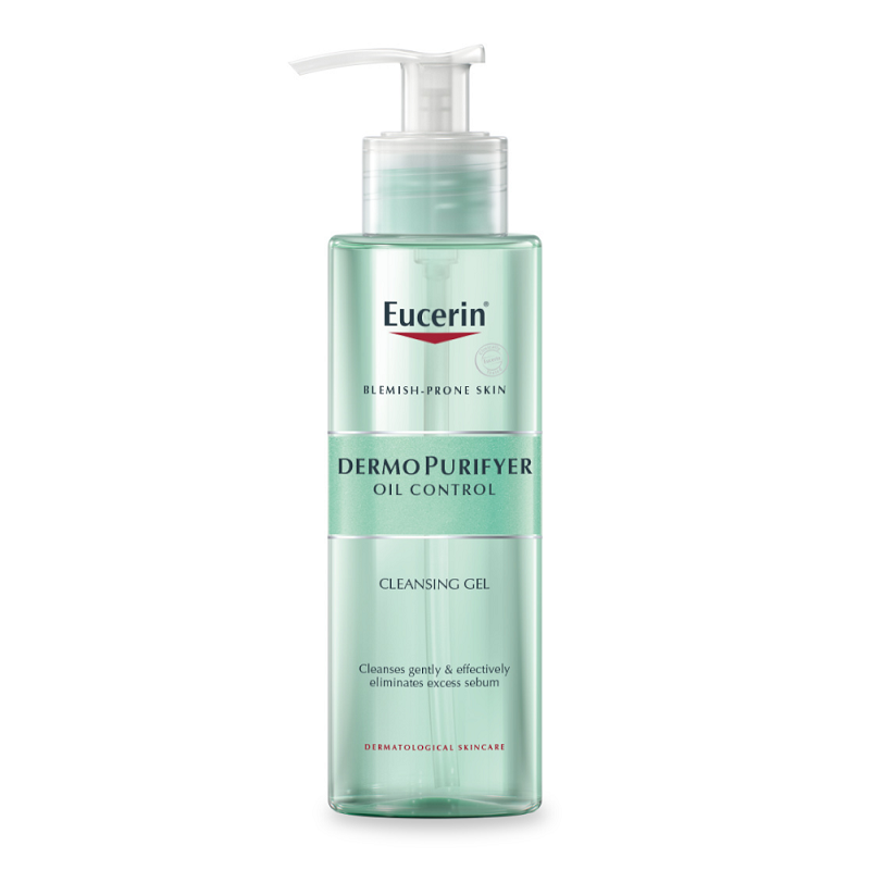 Eucerin DermoPurifyer Oil Control Cleansing Gel for Blemish-Prone Skin - 200ml — product packaging