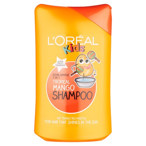 L'Oréal Kids Extra Gentle 2-in-1 Tropical Mango Shampoo - 250ml — product packaging