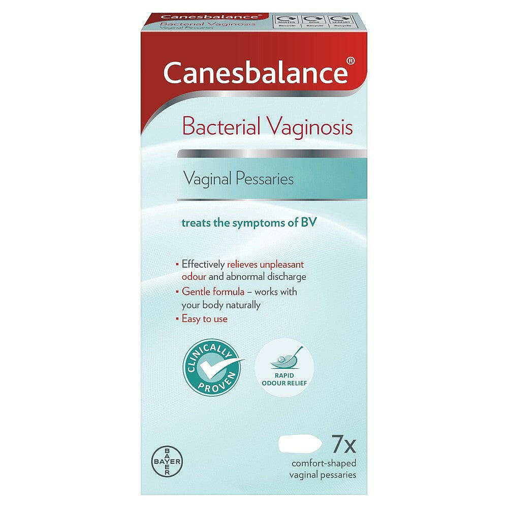 Canesbalance Bacterial Vaginosis Vaginal Pessaries - 7 Pessaries — product packaging