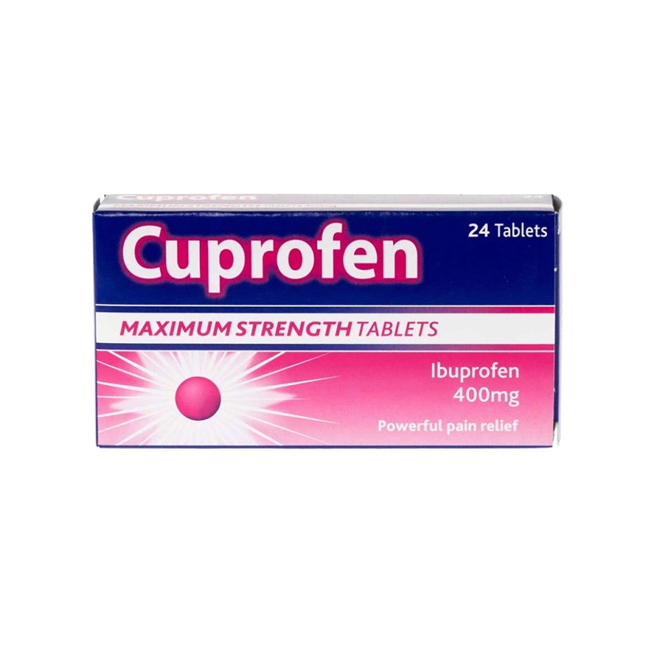Cuprofen Maximum Strength Ibuprofen 400mg Tablets