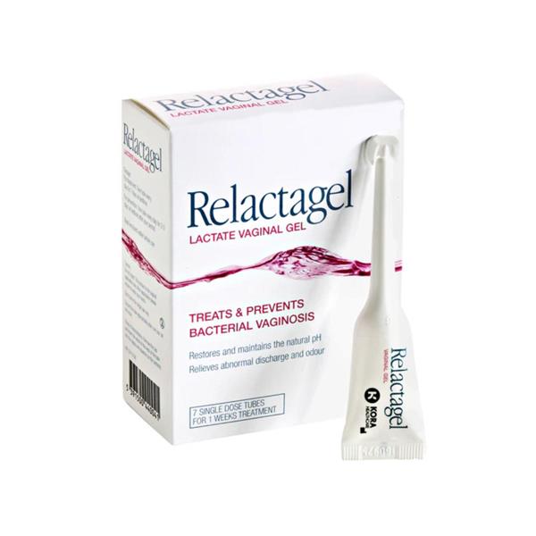 Relactagel Lactate Vaginal Gel for Bacterial Vaginosis - 7 x 5ml Tubes — product packaging