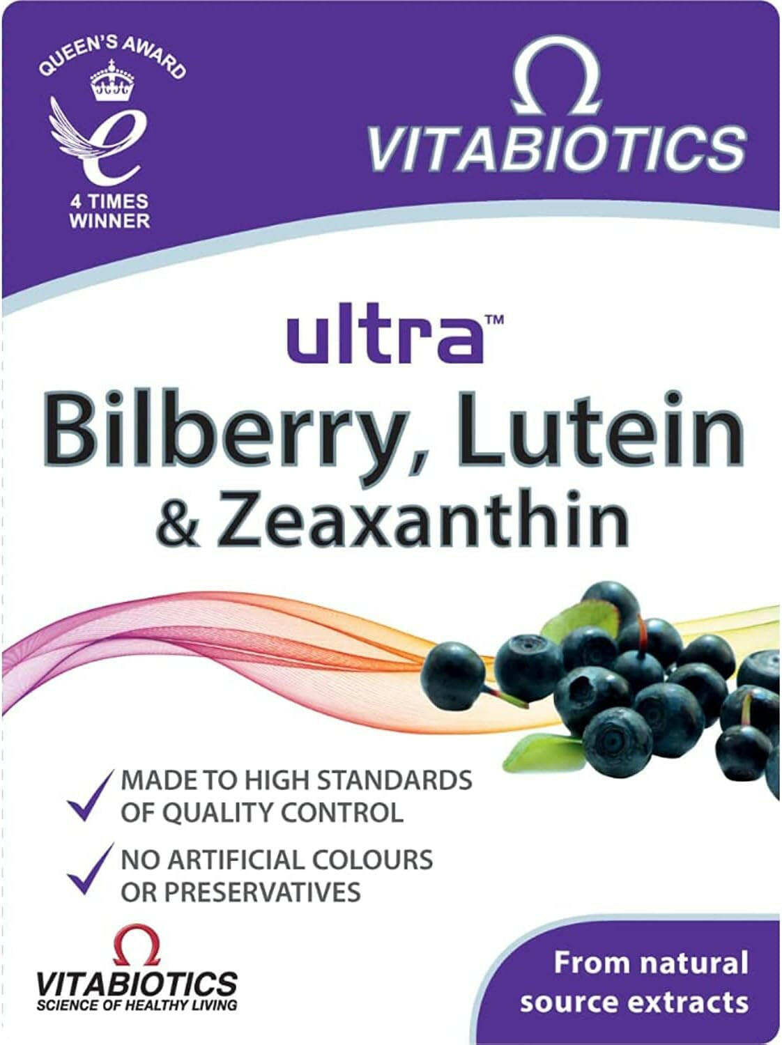 Vitabiotics Ultra Bilberry, Lutein & Zeaxanthin 30 tablets