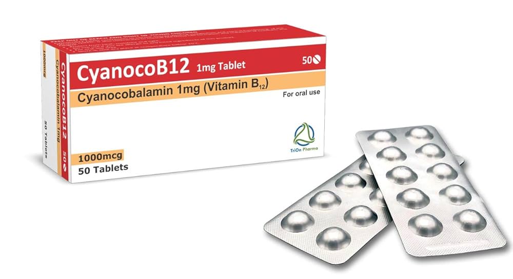 Vitamin B12 Cyanocobalamin High Strength 1mg 28 Tablets