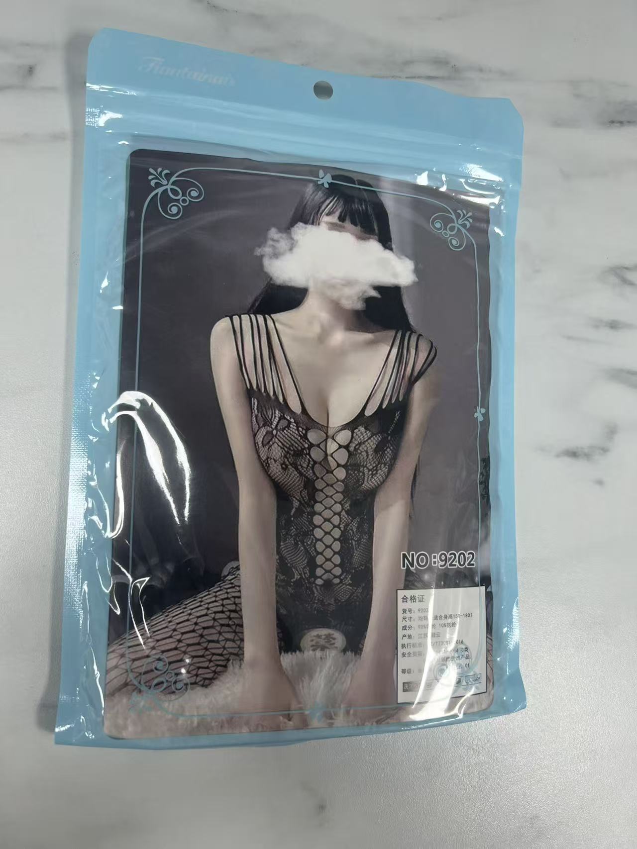 Women’s Black Lace Fishnet Bodystocking – Strappy Cut-Out One-Piece Lingerie