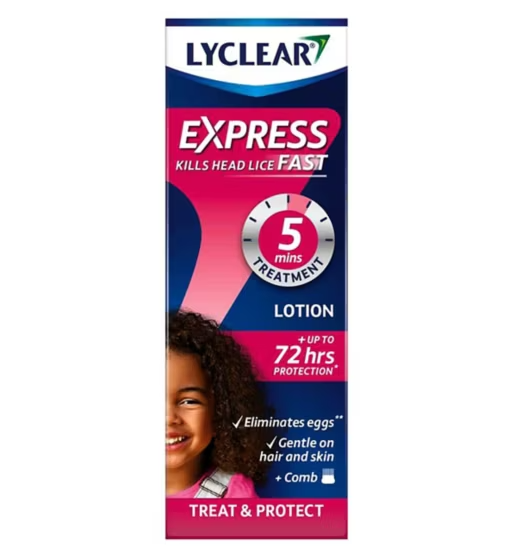 Lyclear Express 治疗和保护头虱乳液 100ml