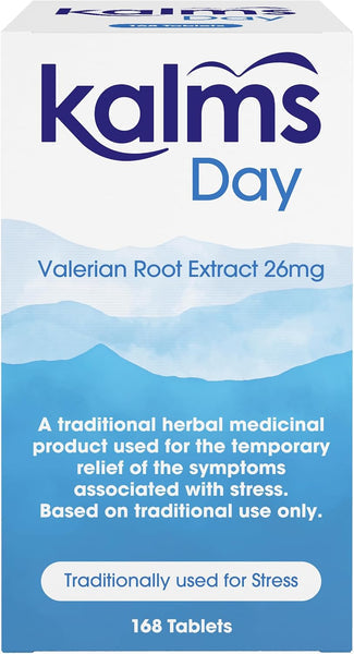 Kalms Day Valerian Root Extract 26mg Tablets - 168 Tablets — product packaging