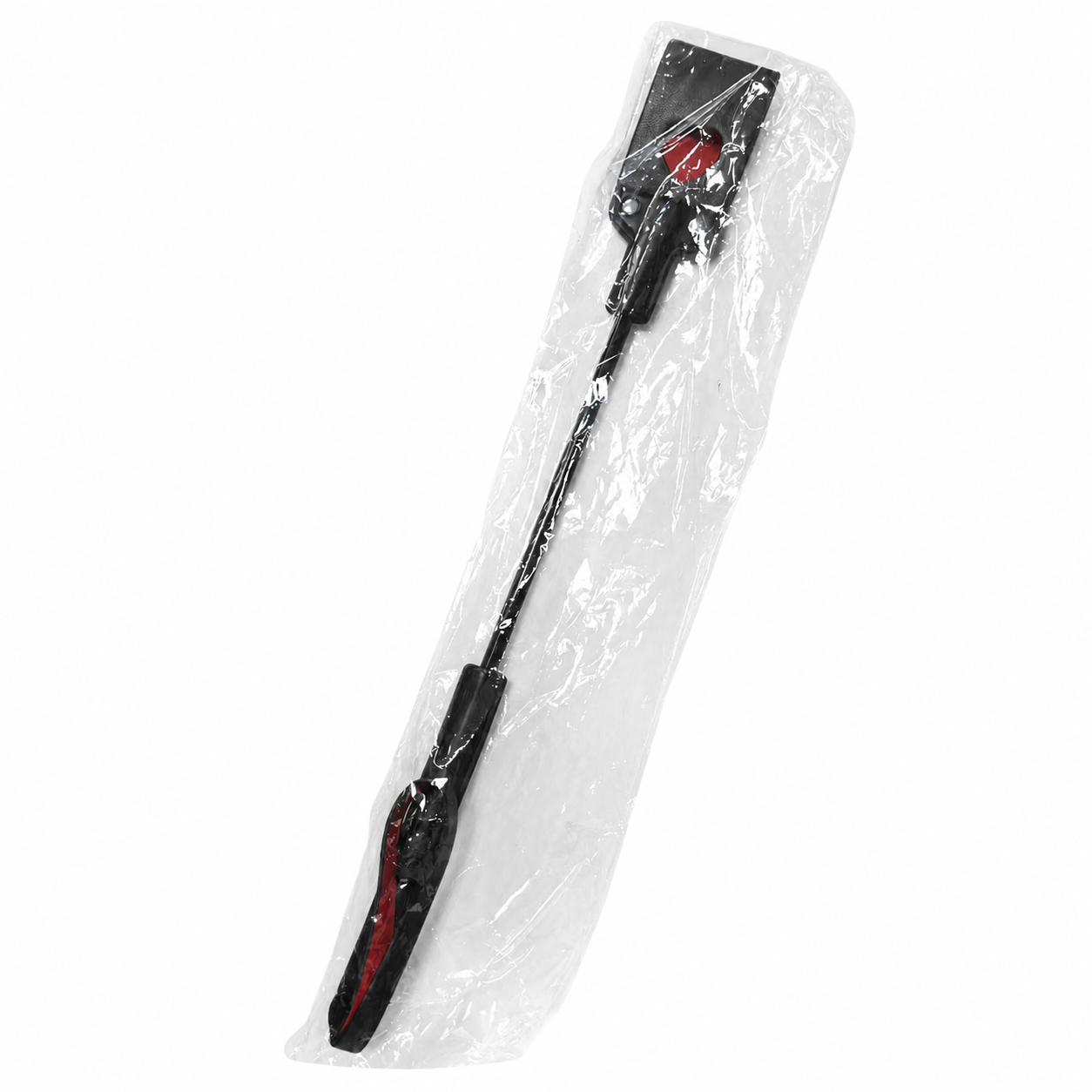 Black & Red Riding Crop Whip for Adult Role Play