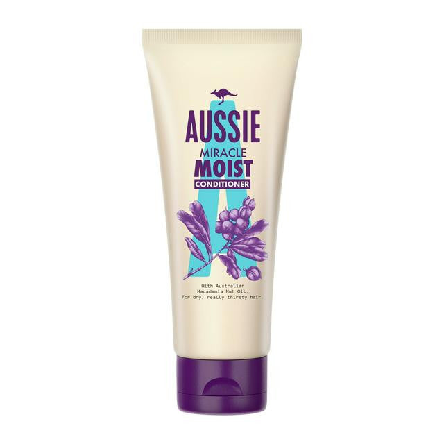 Aussie Miracle Moist Conditioner with Macadamia Nut Oil for Dry Hair - 200ml — product packaging