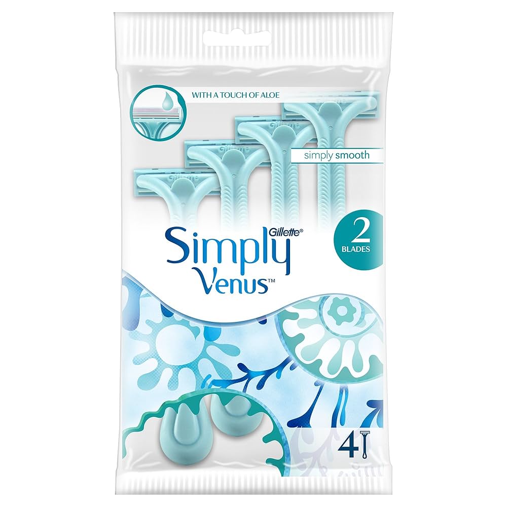 Simply Venus 女士一次性剃须刀 4 片 