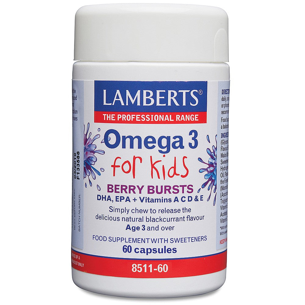 Lamberts 欧米茄 3 儿童 60 粒胶囊