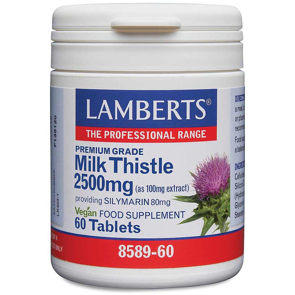 Lamberts milk thistle 奶蓟草片护肝片加班熬夜水飞蓟60粒