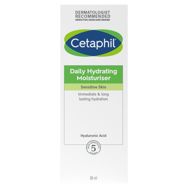 Cetaphil Daily Hydrating Moisturiser with Hyaluronic Acid - 88ml — product packaging