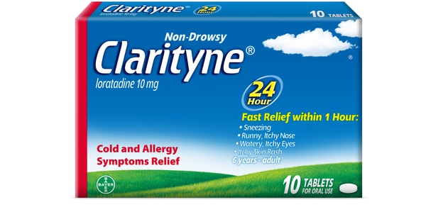 Clarityn Allergy Loratadine 10mg Tablets - 10 Tablets — product packaging