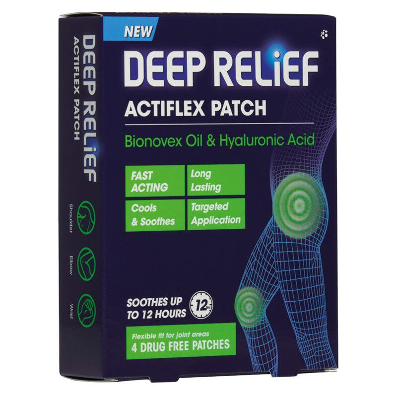 Deep Relief Actiflex Patch - 4 Pack