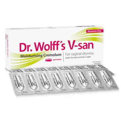 Dr Wolff's V-San Moisturising Cremolum Pessaries - 16 Pack