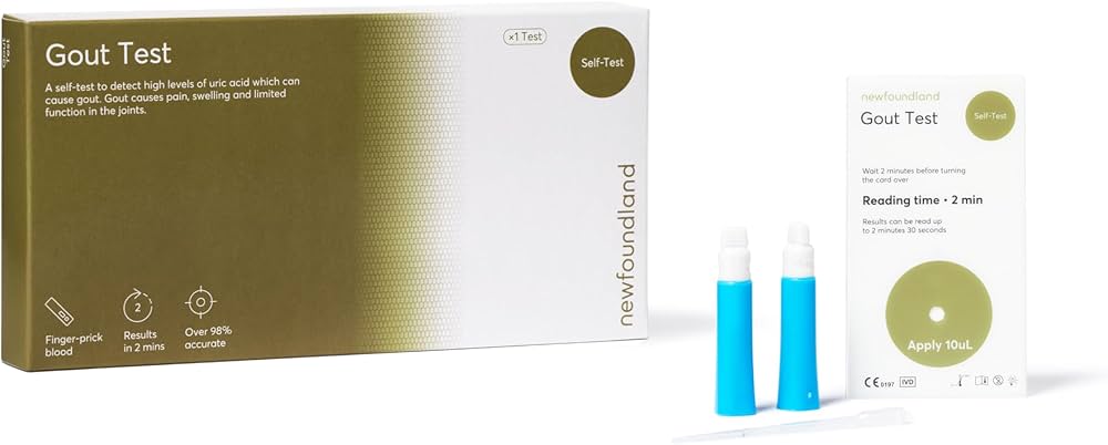 Gout Detection Test Kit - Uric Acid Buildup & Joint Pain Analysis - 99%