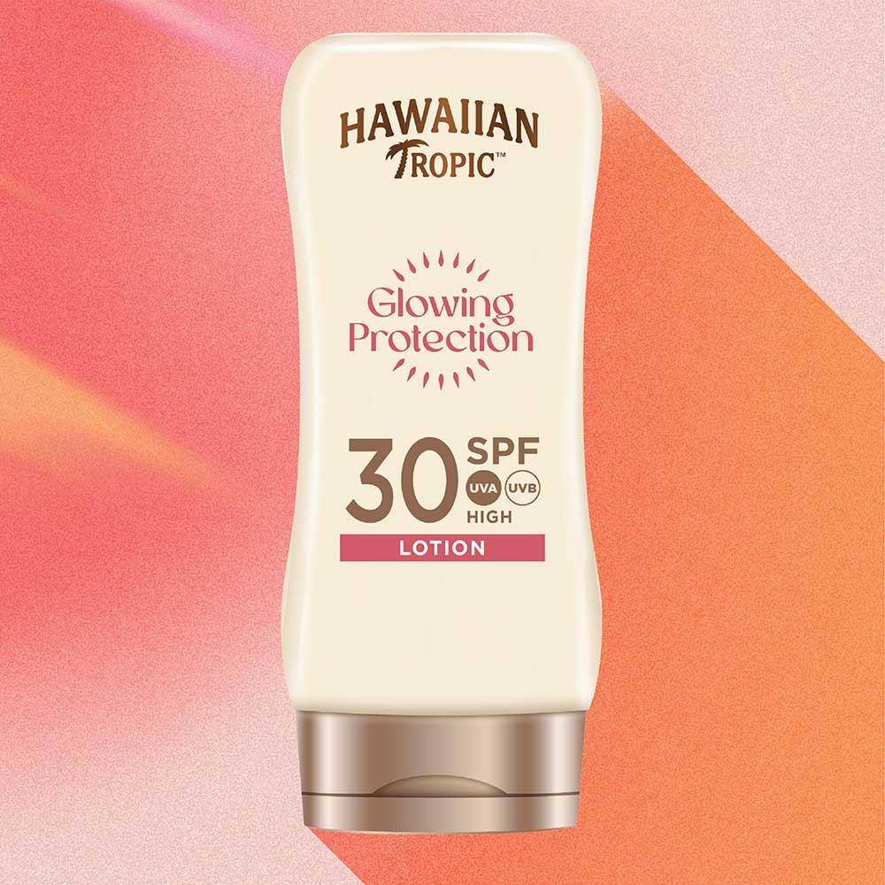 Hawaiian Tropic Glowing Protection Sun Lotion SPF30 - 180ml — product packaging