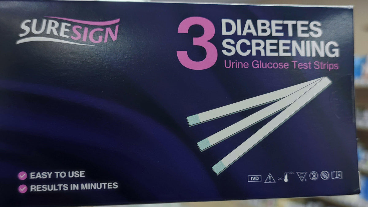 Suresign Diabetes Urine Screening Test Kit （3 test strips)