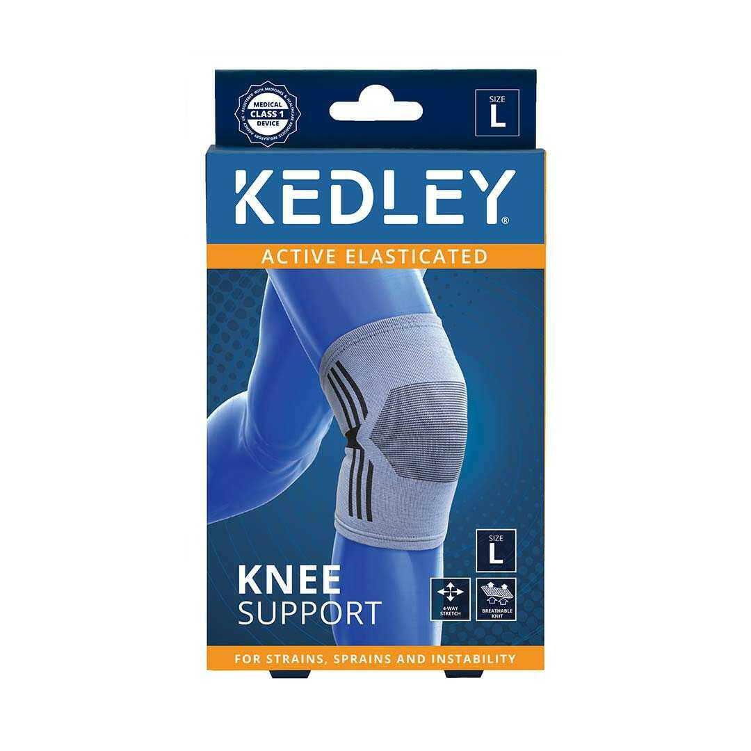Kedley Active Elasticated Knee Support - Sizes S to XL — product packaging