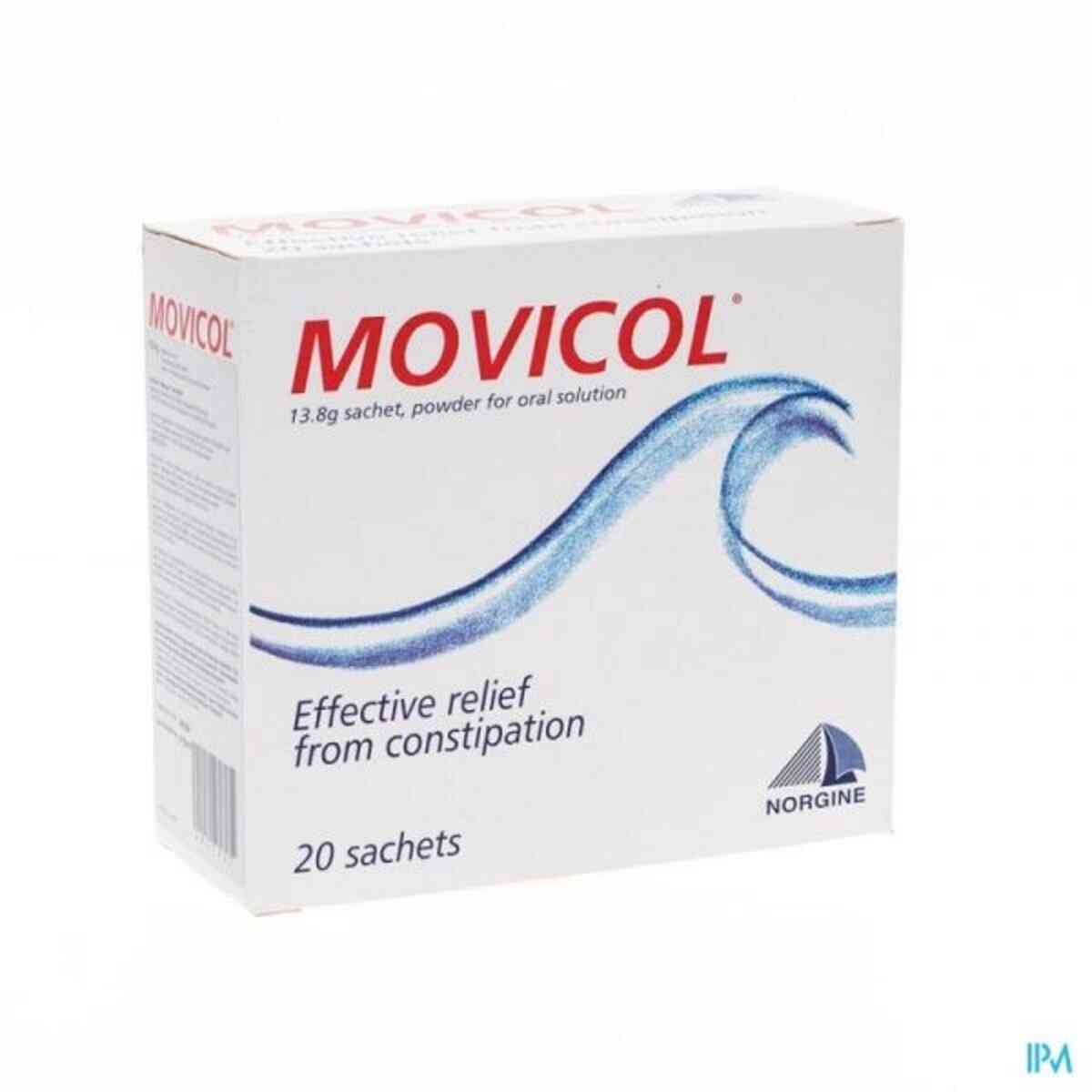 Movicol 成人、青少年和老年人缓解慢性便秘 柠檬味 13.8g /袋-30袋 Movicol lemon and lime flavour Sachets 30 pack