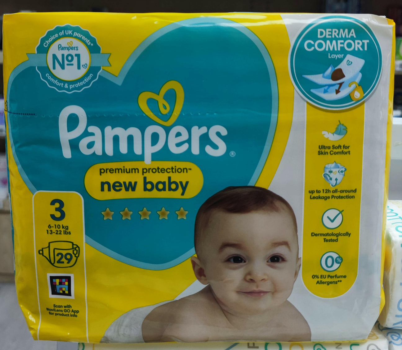 pamper premium protection new baby SIZE 3 (6-10KG)