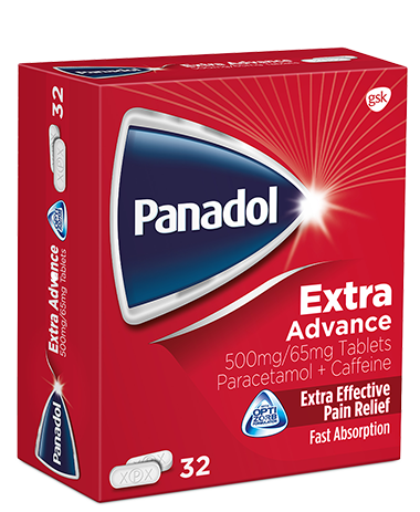 Panadol Extra Advance 500 mg/65 mg - 32 Tablets (p)