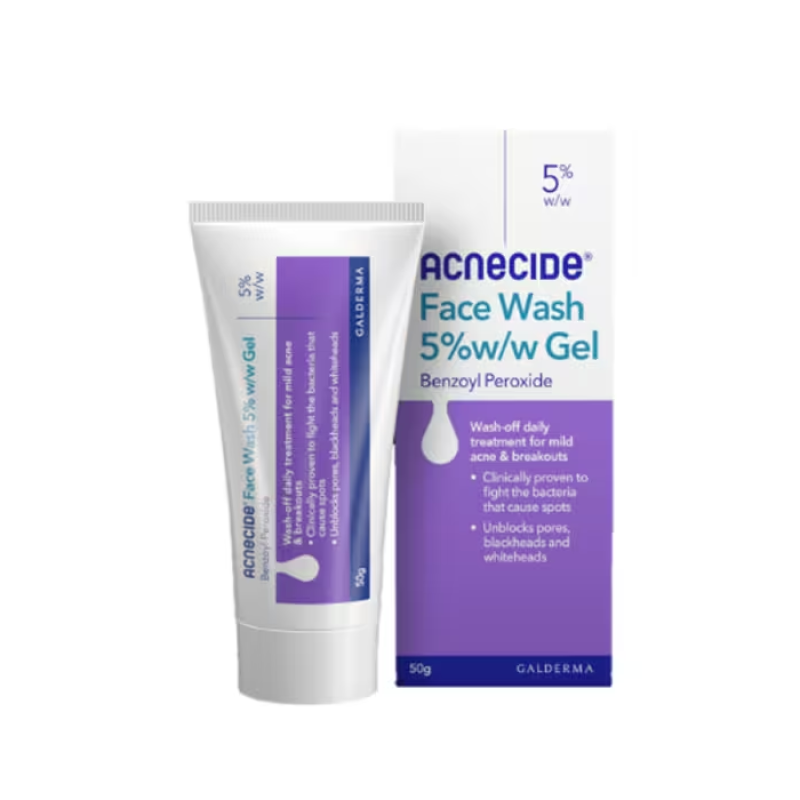 Acnecide Face Wash 5% w/w Gel 50g