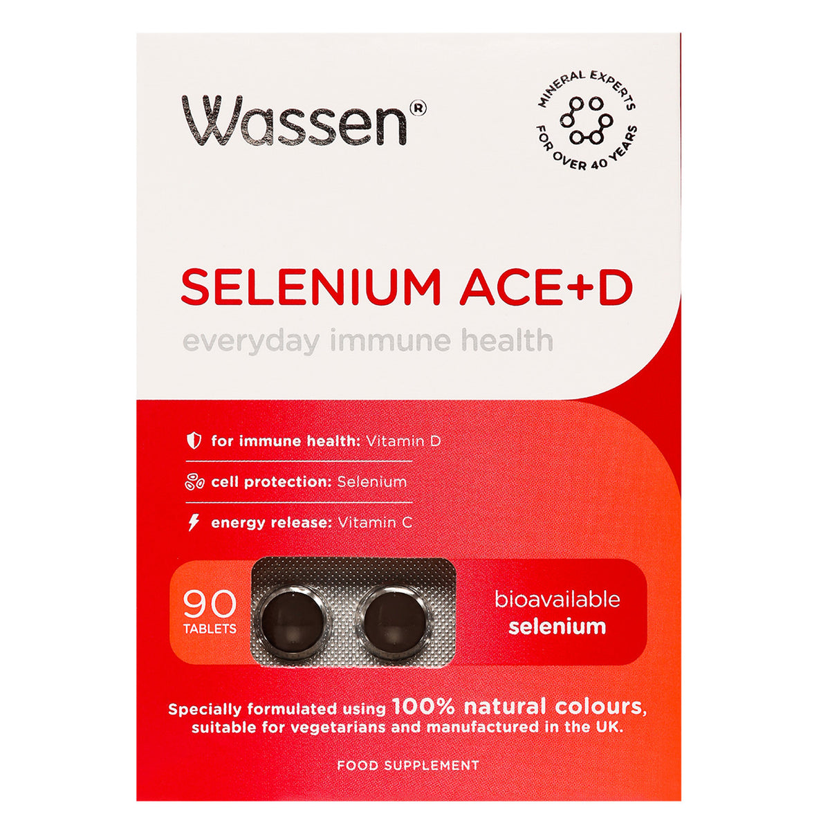 Wassen Selenium-ACE + D Tablets - 90 Tablets — product packaging