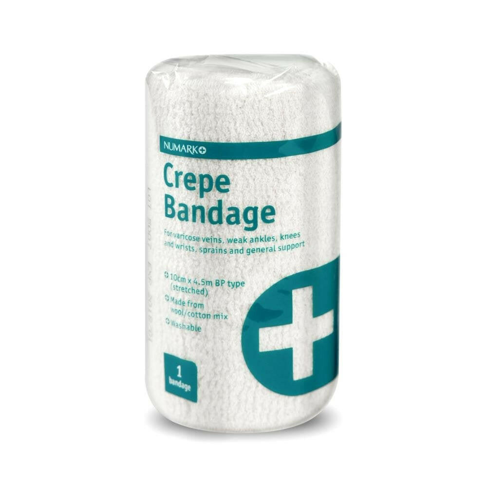 Numark Crepe Bandage 4.5m - 5cm / 7.5cm / 10cm Widths — product packaging