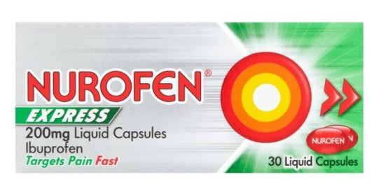 Nurofen Express 200mg Liquid Capsules 30 capsules