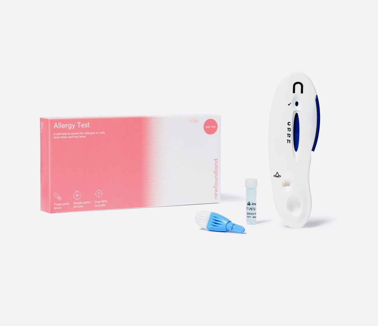 allergy test kit for cats dust mites and hay fever