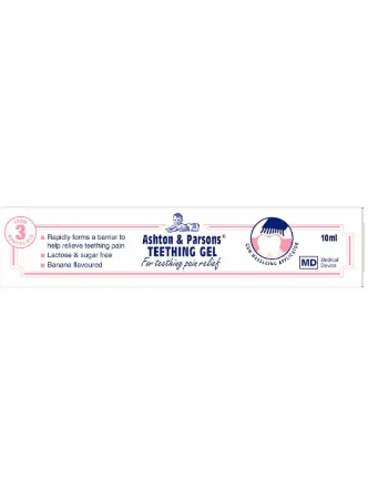 Ashton & Parsons Teething Gel 10ml - Soothes Sore Gums