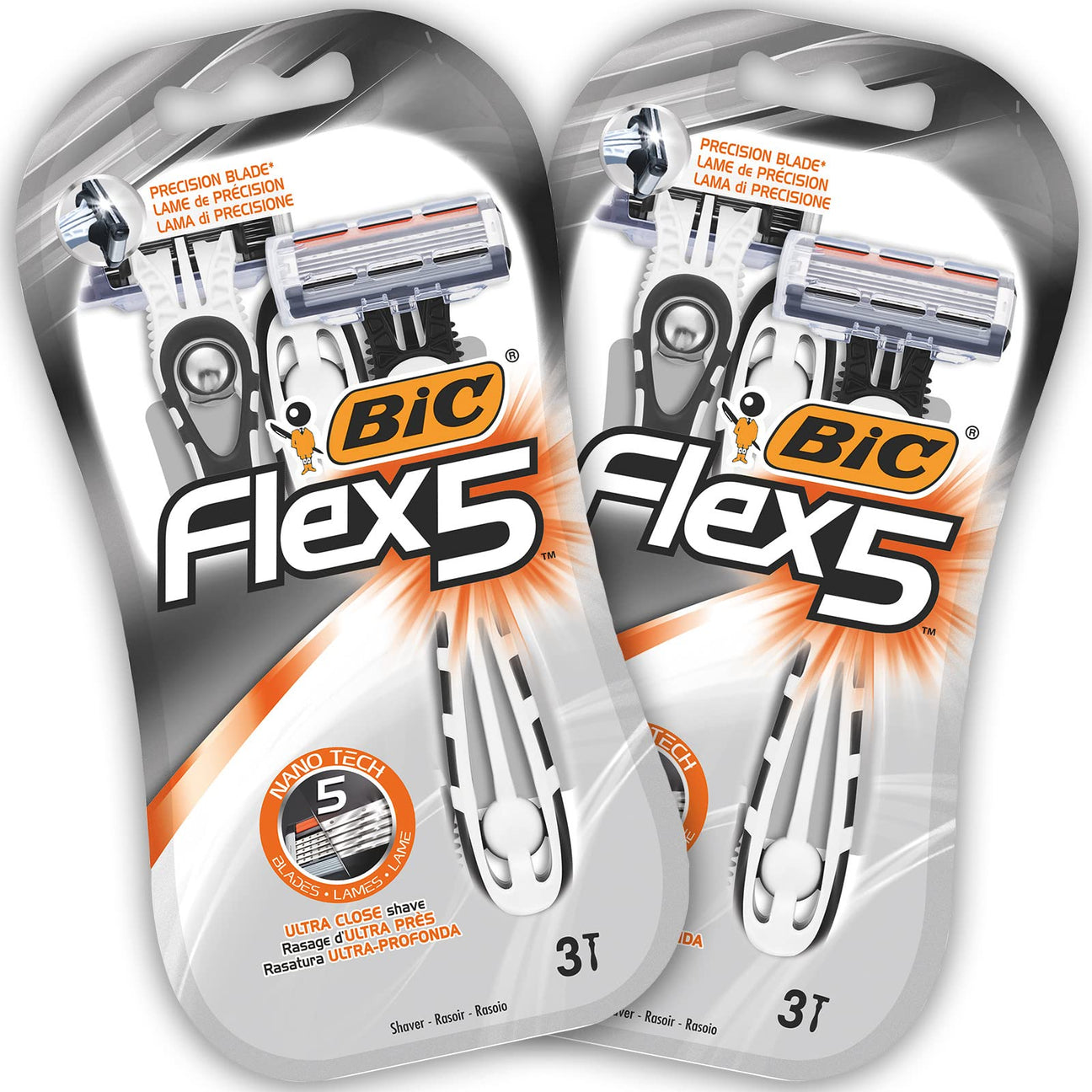 BIC Flex 5 一次性男士五刀片剃须刀 