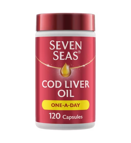 Seven Seas Simply Timeless 鳕鱼肝油 一天一粒 - 120粒胶囊