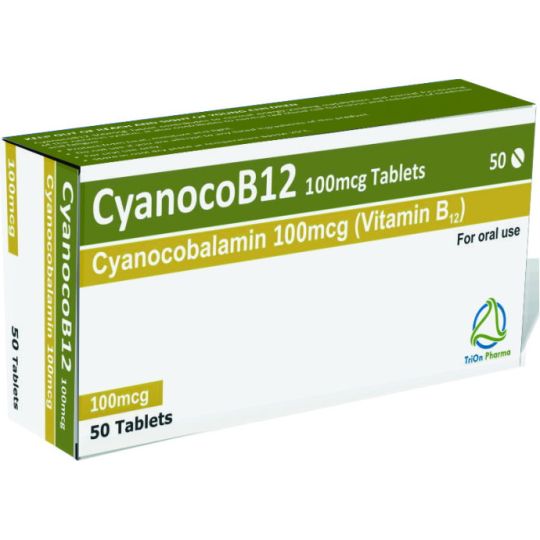 Cyanocobalamin Vitamin B12 100mcg